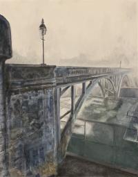 Footbridge at W&L by William Perry Clements