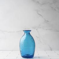 2135 Small Strata Vase, Turquoise by Blenko