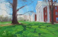 Colonnade and Lawn Study by Amy Donahue