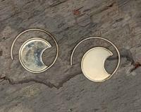 Crescent Earrings - Medium Smooth by Jennifer Letter