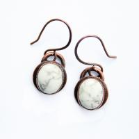 Howlite Kevala earrings by Grass Roots Studio