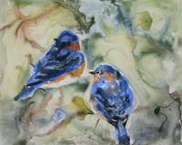 Blue Birds by Peg Sheridan