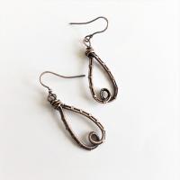 Earrings - Woven Teardrops by Mae Stoll