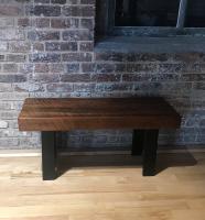 Beam Bench by Red Oak Woodshop