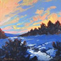 By a Creek in Winter by Mae Stoll