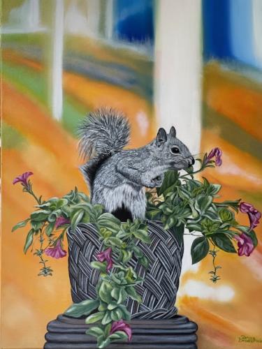 Pesky Squirrel by Tanya Broderick